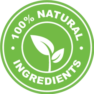 100 percent natural ingredients badge